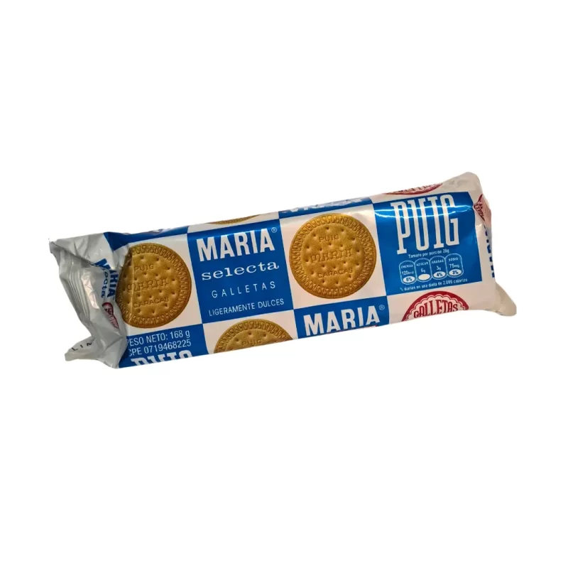 Galletas María de 168 gramos, tradicionales, ideales para desayunos y postres
