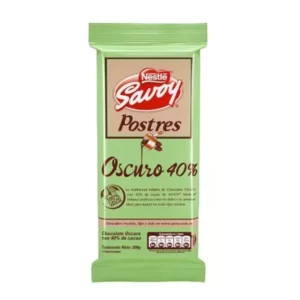 Chocolate Postres Oscuro Savoy 200g 40% y 55%