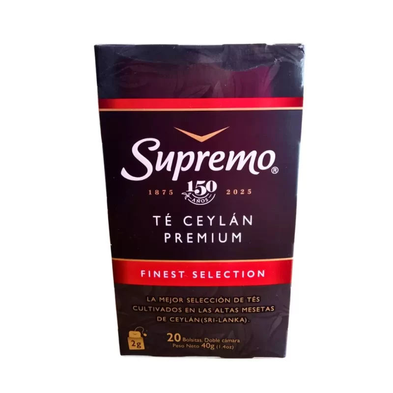 Té Supremo Ceylán Premium Negro 100g – Té negro importado