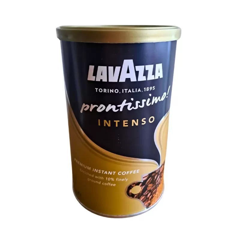 Café Lavazza Prontissimo Intenso y Classico en lata de 95g, café instantáneo 100% arábico colombiano