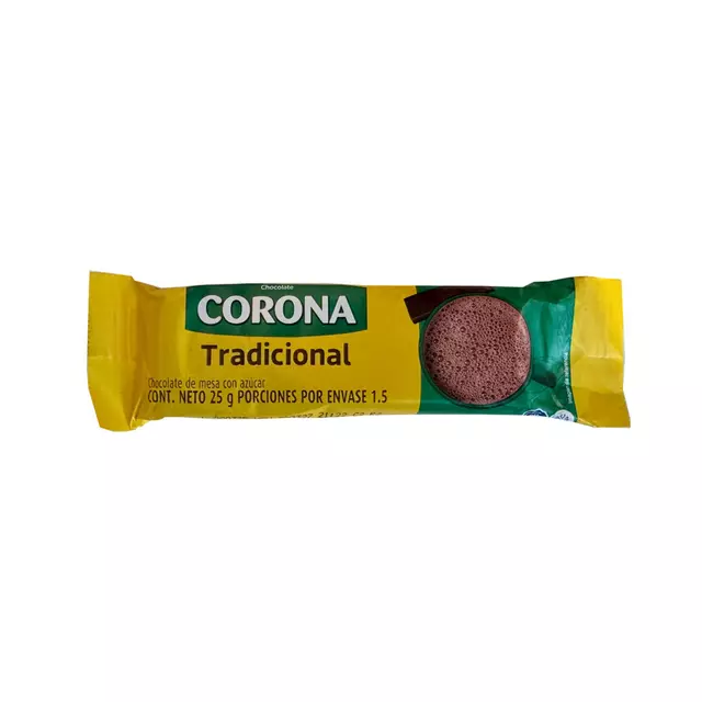 Chocolate Corona para taza 25 g colombiano