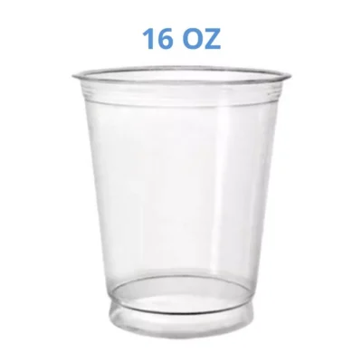 Vaso plástico de 16 oz desechable