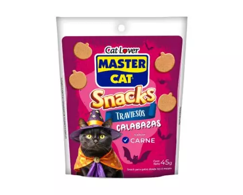 Snack Gato Halloween Calabaza 45g Snack para gato Halloween Calabaza 45g