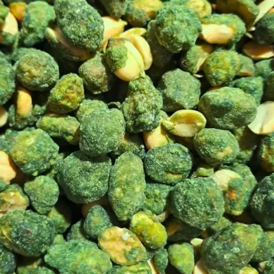 Maní confitado sabor pistacho en frasco