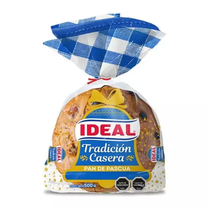 Pan de Pascua Ideal 500g Pan de Pascua Ideal 500g con frutas confitadas y nueces