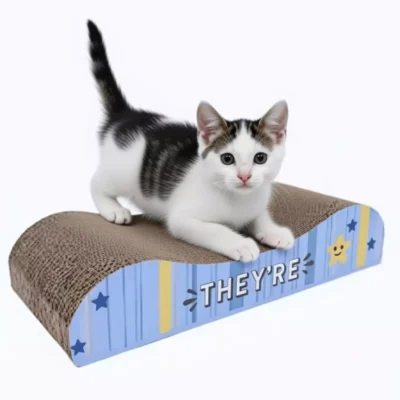 Rascador de cartón estilo sofá 35 cm para gato
