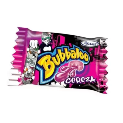 Chicle Bubbaloo cereza 7 unidades con relleno líquido
