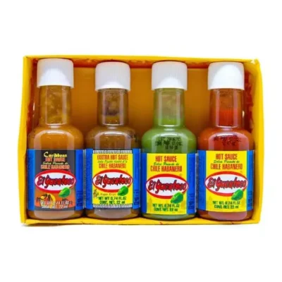 El Yucateco set 4 mini salsas habanero 22ml picante mexicano