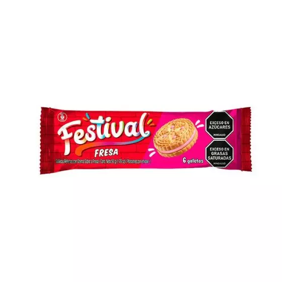 Galletas Festival Fresa 50g Galletas Festival Fresa 50g galletas rellenas sabor fresa