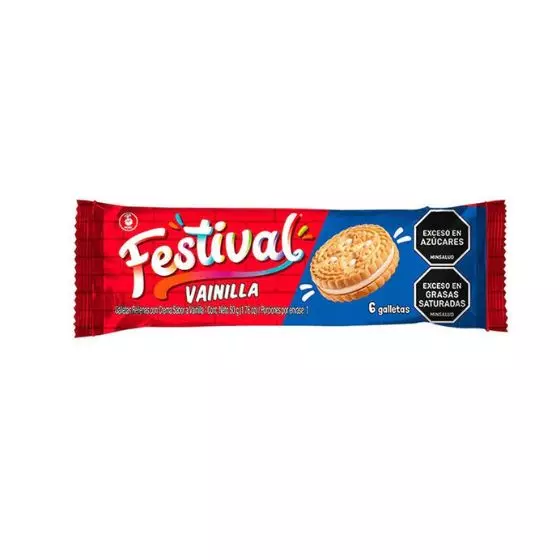 Galletas Festival Vainilla 50g Galletas Festival Vainilla 50g galletas rellenas de vainilla