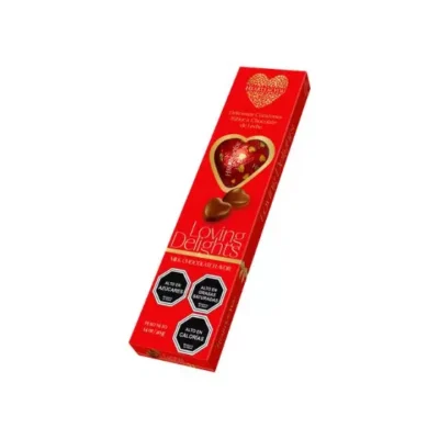 Bombones chocolate en forma de corazón Hearts For You 4 unidades