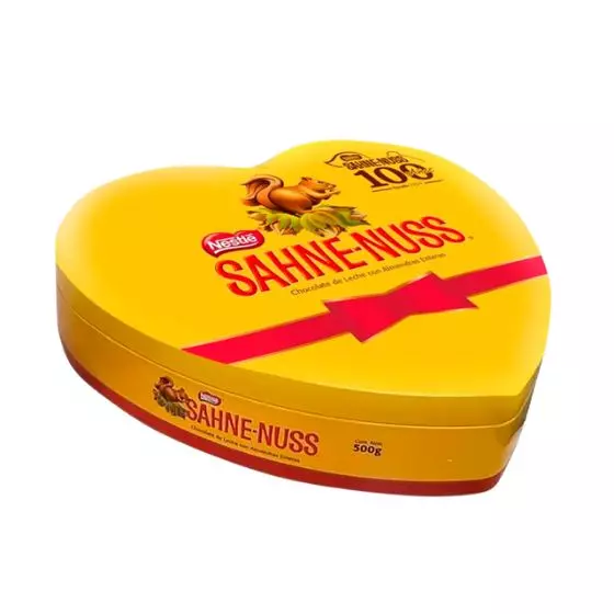 Caja metálica Sahne-Nuss 500g Caja metálica con chocolates Sahne-Nuss 500g