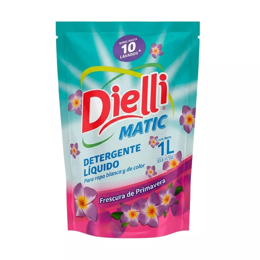 Detergente Dielli Matic Frescura Primavera 1 Lt detergente líquido Dielli Matic frescura primavera 1 litro