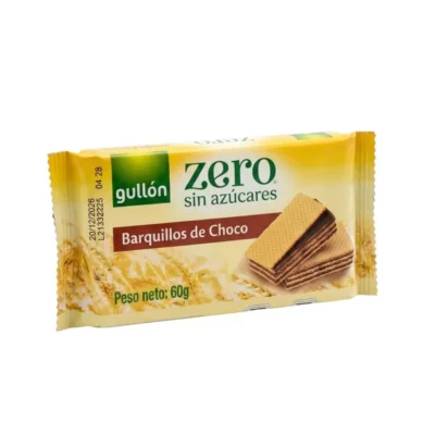 barquillos chocolate sin azúcar Gullón 60g