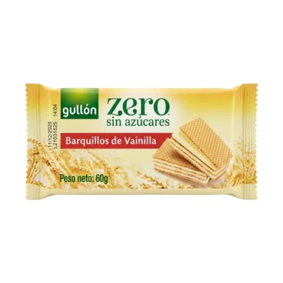 barquillos vainilla sin azúcar Gullón 60g
