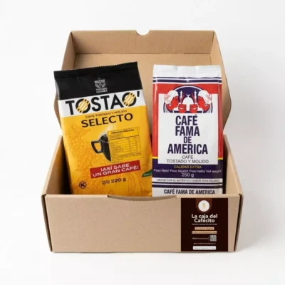 Cajita Café Dúo Latino | Tostao 220g + Fama de América 250g