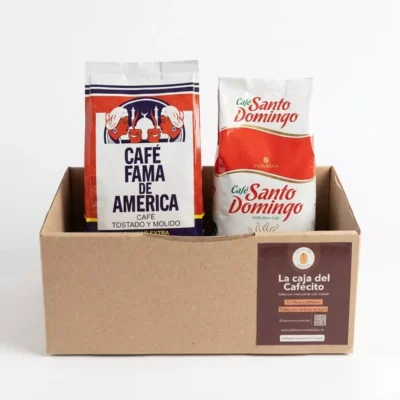 Cajita Café Dos Tradiciones | Fama de América 250g + Santo Domingo 226g
