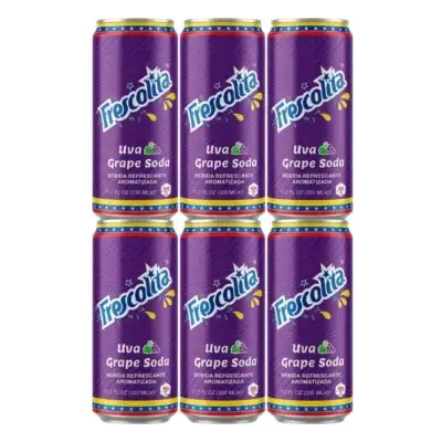 six pack Frescolita Uva 330ml latas