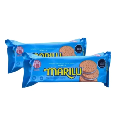 Pack 2 Galletas Marilú Vainilla 12 paquetes individuales