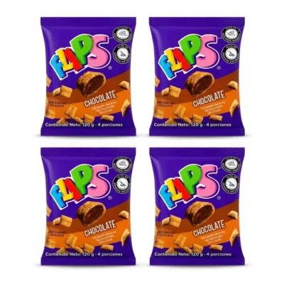 Pack 4 Flips de Chocolate de 120 g