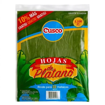 Hoja de Plátano para Hallacas Cusco 1 kg