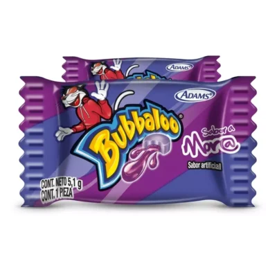 Pack Chicle Bubbaloo Mora 7 Unidades